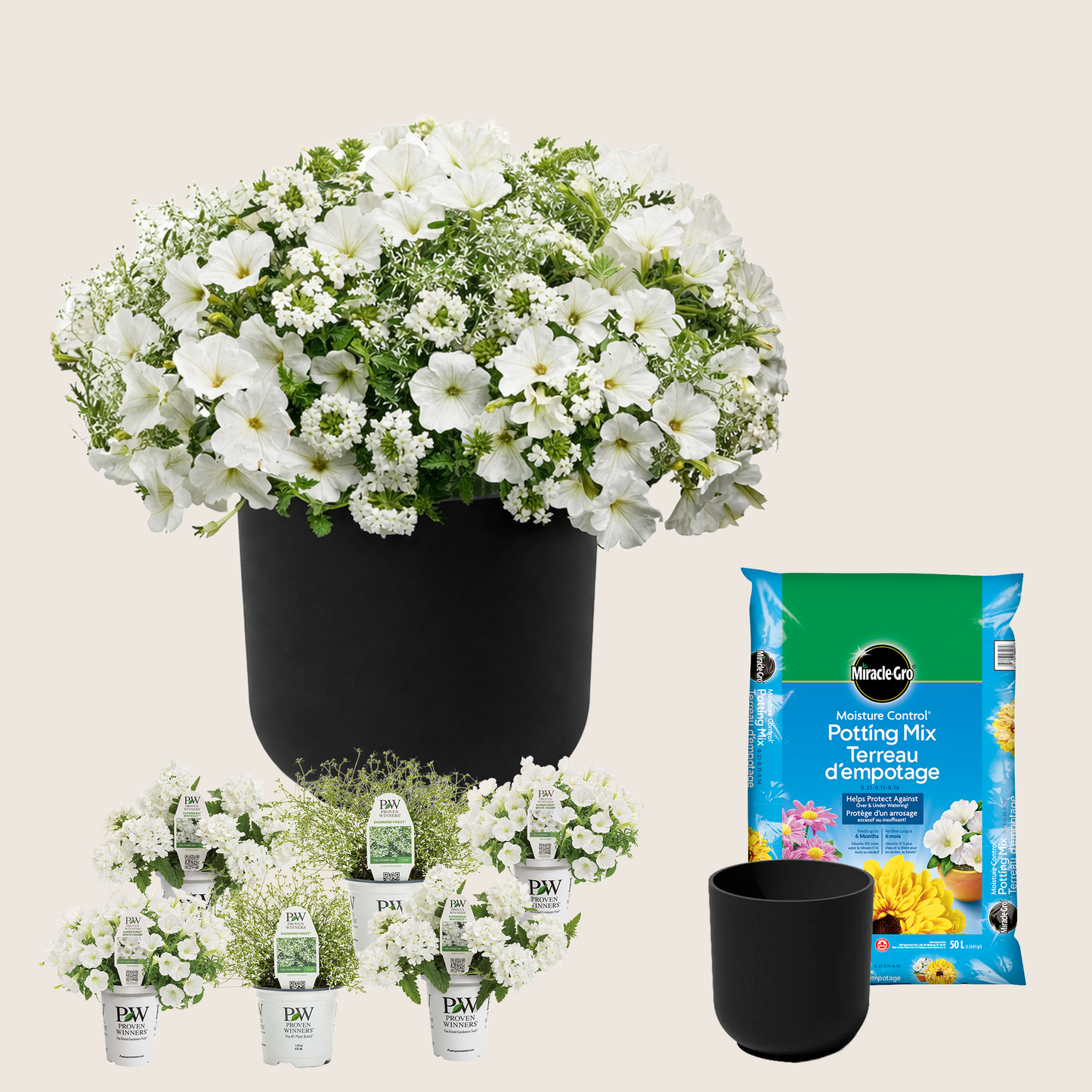 Ready-to-Plant Combo Kit: Alpine Snow