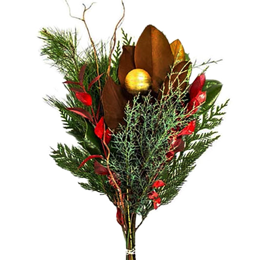 Premium Magnolia Holiday Bouquet - Fresh Cut Arrangement