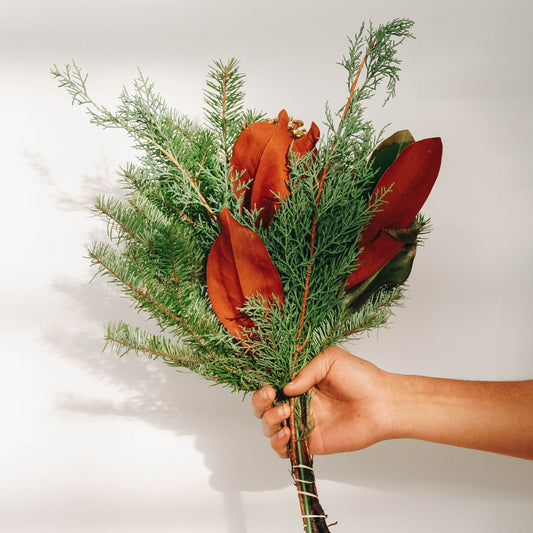 Premium Magnolia Holiday Bouquet - Fresh Cut Arrangement