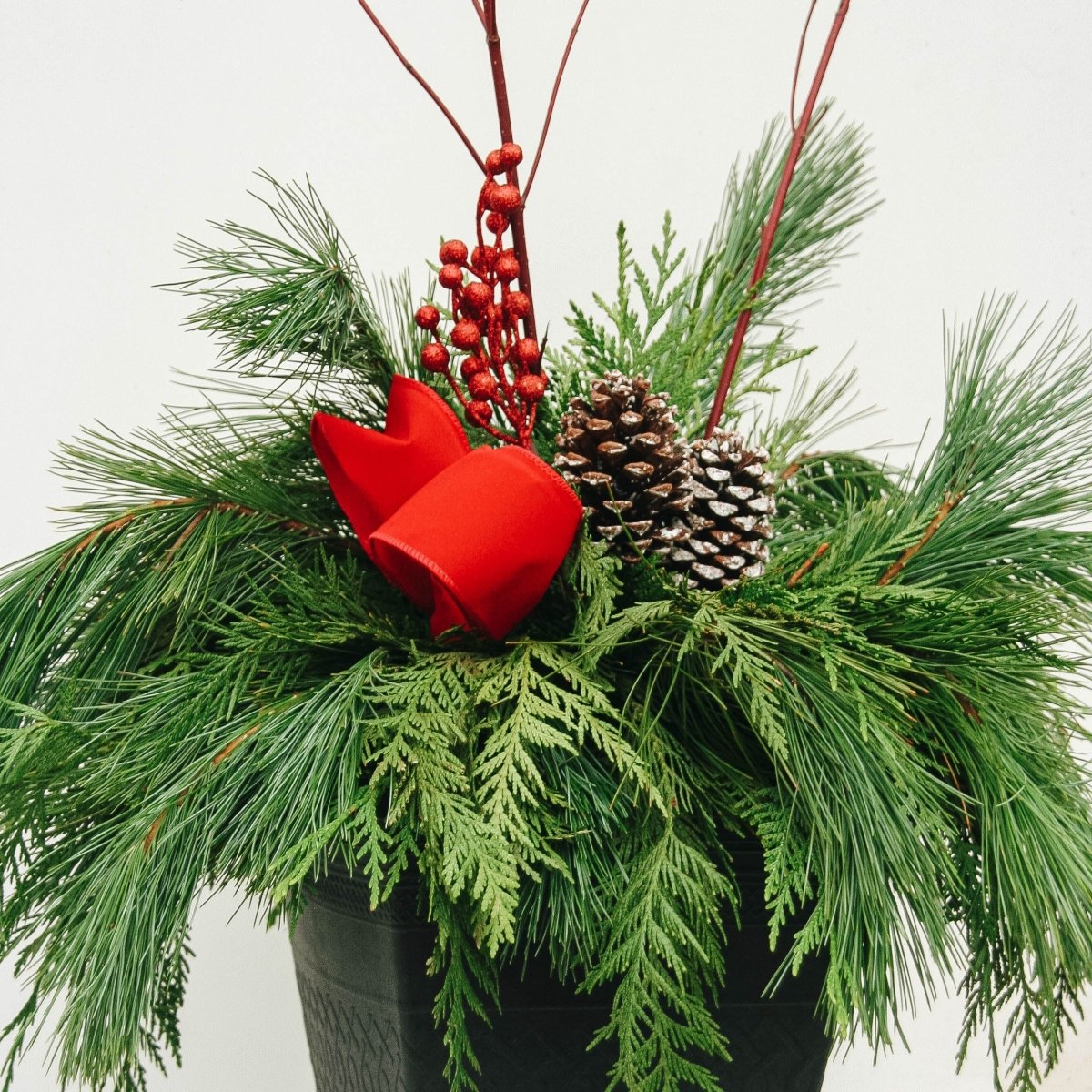 Classic Winter Porch Pot 